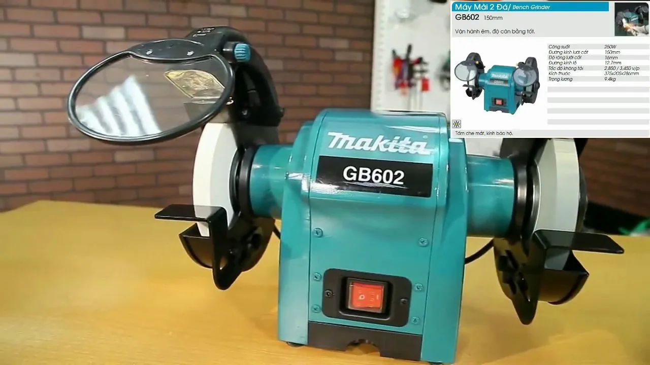 6' Máy mài 2 đá Makita GB602 4