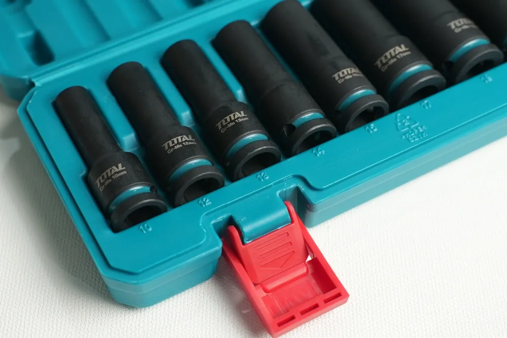 Bộ 10 đầu tuýp dài 1/2' Thép Cr-mo Total THKISD12102L 7