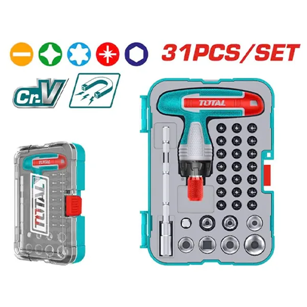 Bộ 31 tua vít Total TACSD30316 | Bộ tuốc nơ vít