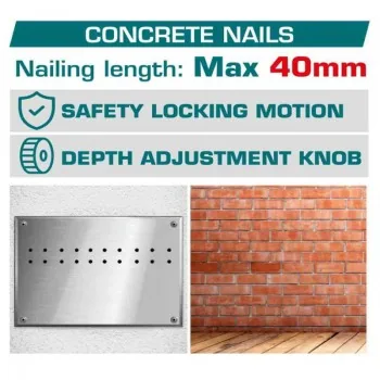 Máy bắn đinh dùng pin 42V Total TCNLI420602 (2 Pin 2.5Ah, 1 Sạc) 5