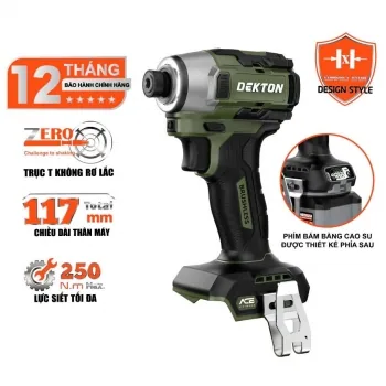 Thân máy vặn vít dùng pin 21V Dekton M21-CV250PROMAX | Máy Vặn Vít Dùng Pin 5